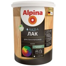 Лак акриловый для деревянных интерьеров Alpina Aqua шелковисто матовый 900 мл