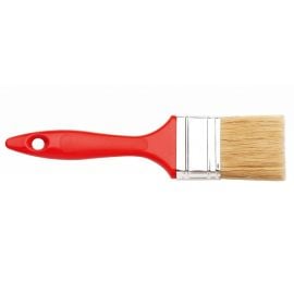 Flat brush with red handle Hardy 0200-405180 80 mm