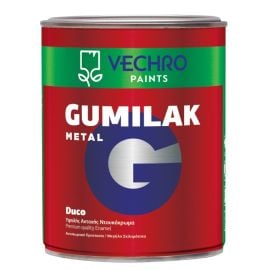 Oil paint Vechro Gumilak Metal Gloss 375 ml black glossy