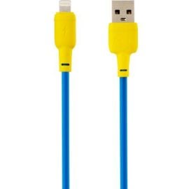 Кабель Gelius USB Lightning желтый синий