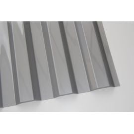 Monolithic profiled polycarbonate  "Borrex" grey 0,8х2000х1050