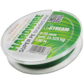 Шнур плетеный 4-прядный G.Stream HARDWIRE 100 м 0.20 мм зеленый