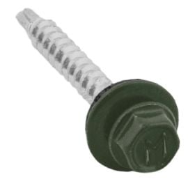 Self-tapping screws with drill Koelner 4,8x35 for wood with EPDM washer RAL color 20 pcs B-OD-48035T