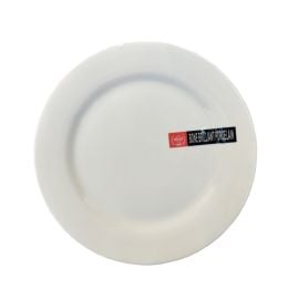 Ceramic plate white BONE BRILLIANT 23cm PD004