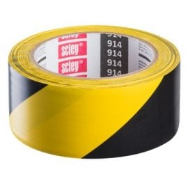 Скотч-лента сигнальная (жёлтая/чёрная) Scley 0370-143348 48 мм х 33 м
