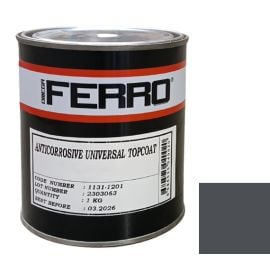 Краска антикоррозионная для металла Ferro 3:1 глянцевая антрацит 1 кг