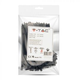 Tie V-TAC 2.5x100mm 100pcs black 11160