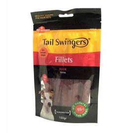 Лакомство для собак Pet Interest Tailswingers Fillets Soft Duck Slice Small Bites утка 100 г