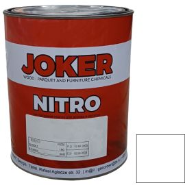 Краска нитроцеллюлозная Joker белая глянцевая 0.75 кг