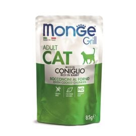 Wet food for adult cats rabbit meat Monge 85 g