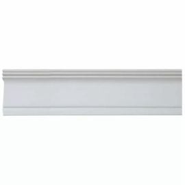 Extruded ceiling plinth Solid C29/50 white 48x29x2000 mm