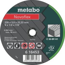 Отрезной круг Metabo Novoflex 230х3,0мм прямой
