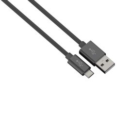 Кабель micro USB Hama антрацит 1 м 80510
