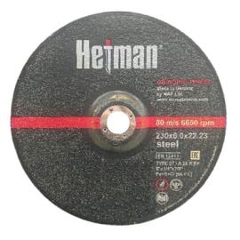Диск шлифовальный Hetman 1/27 14А 230x6x22.23 мм