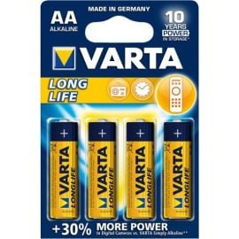 ელემენტი VARTA Alkaline Long Life AA 1.5 V 4 ც