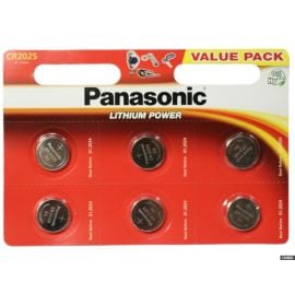 Lithium Battery Panasonic CR2025 3V 6pcs