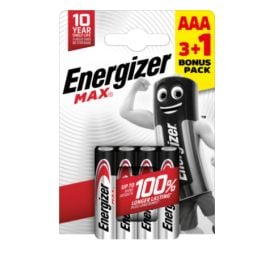 Батарейка Energizer AAA CHP4 3+1 Max Alk