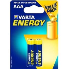 Батарейка Алкалиновая Varta Energy AAA 2 шт
