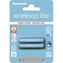 ნიკელ-ლითონის ჰიდრიდის აკუმულატორი Panasonic eneloop Lite AAA 550mAh 2ც.