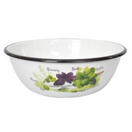 Enamel bowl 2,5l white 0311 2