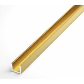 Aluminum channel PilotPro 10х15х10х1 (1,0м) gold