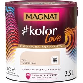 საღებავი ინტერიერის Magnat Kolor Love 2.5 ლ KL35 ნატურალური სელი