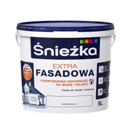 ფასადის საღებავი Sniezka Extra Fasad თეთრი 5 ლ