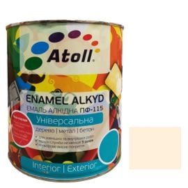 Enamel alkyd Universal ATOLL ПФ-115 cream 2.6 kg