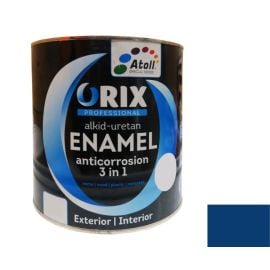 Enamel anti-corrosion Atoll Orix Color 3 in 1, 0.7 l blue RAL 5010