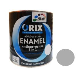 Эмаль-экспресс ORIX HAMMER 3 в 1 (антикоррозионная)серебро 0,7 кг