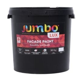 Фасадная краска Jumbo Lux белая 7.5 ლ