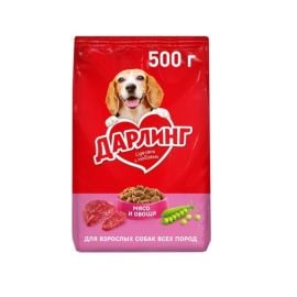 ძაღლის მშრალი საკვები Darling საქონლის ხორცი და ბოსტნეული 500გრ