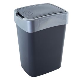 Trash can Aleana "Evro" 18 l granite/grey