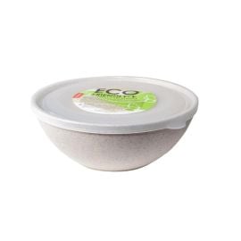 Bowl with lid Aleana 0,8l ECO WOOD white rose