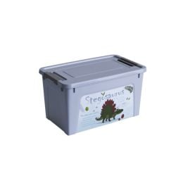 Container with decor Aleana Smart Box 3,5l gray
