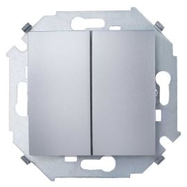 Switch pass-through without frame Simon 15 1591332-033 2 key aluminum