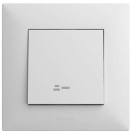 Switch without frame 1-key with light,white LEGRAND