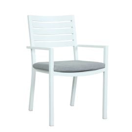 Chair Mayfair Dining Chair With Cushion matte white