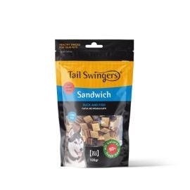 Лакомство для собак Pet Interest Tailswingers Sandwich Small Bites утка и рыба 100 г