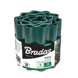 Бордюр газонный волнистый Bradas OBFG 0915 9 м х 15 см зеленый