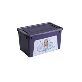 Container with decor Aleana Smart Box 3,5l purple