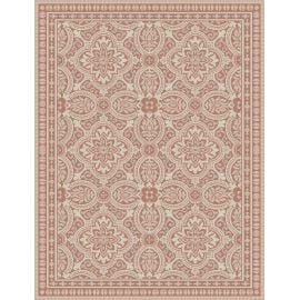Carpet DCcarpets Terazza 21193 Ivory/Silver/Coral 80x150 cm.