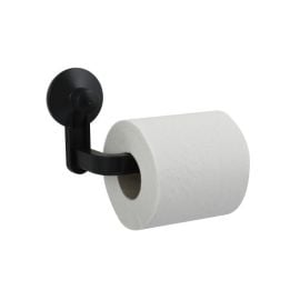 Toilet paper holder with suction cups MSV ABS Noir Matt