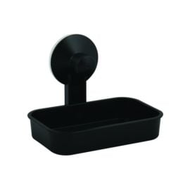 Soap dish with suction cups MSV ABS Noir Matt