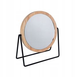 Косметическое зеркало Bisk Plain Bamboo Black