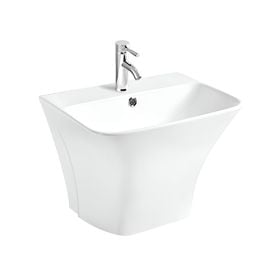 Monoblock washbasin Osis 724 white 500x400x385 (wall-hung)