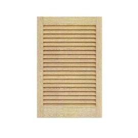 Doors wooden panel jalousie Woodtechnic pine 606х394