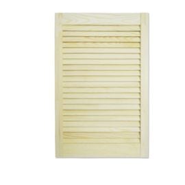 Двери жалюзийные деревянные Woodtechnic Сосна  395х394