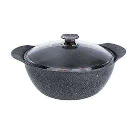 Pan with lid OMS GRANIT 25080 28x14 cm 7.05 l