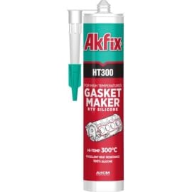 Термостойкий герметик Akfix SA075 310 мл красный